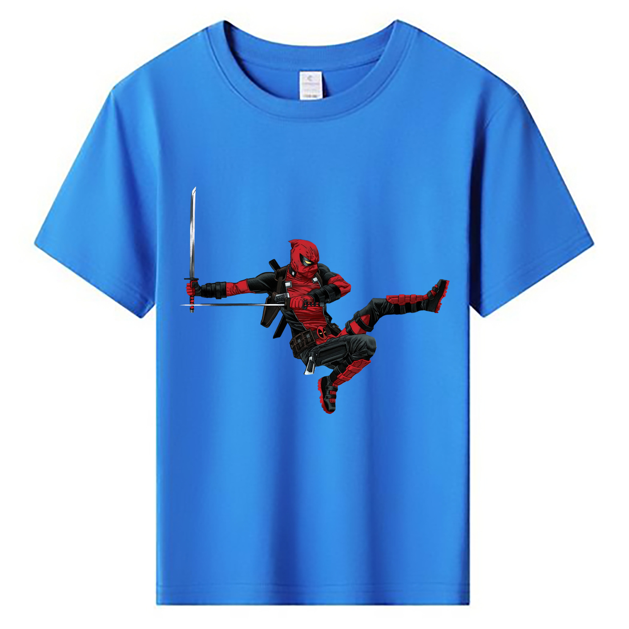 （画像用） Deadpool デッドプール 綿100％キッズTシャツ（フロントプリント）
